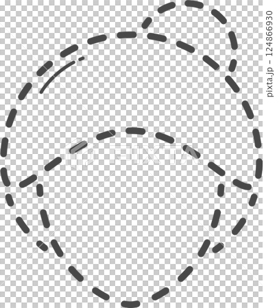 Dotted woman hair illustration. 124866930