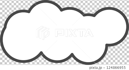 White clouds for coloring. 124866955