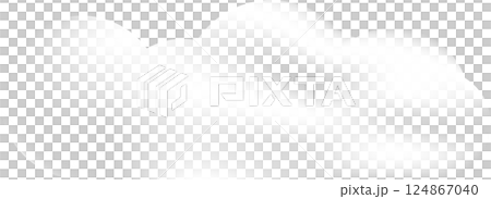 Cloud illustration with transparent background. 124867040