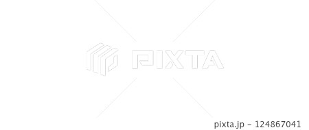 Cloud illustration with transparent background. 124867041