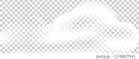 Cloud illustration with transparent background. 124867041