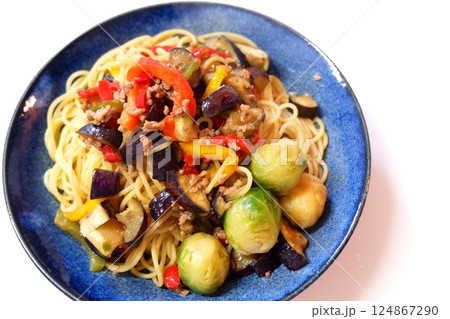 夏野菜パスタ 124867290