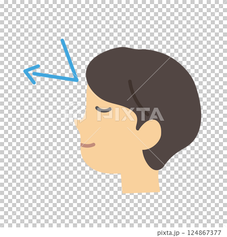 Face block image illustration 124867377
