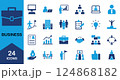 ビジネスに関するアイコンセット 124868182