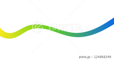 Fluid abstract line. Colorful gradient wave shape for abstract background. Fluid abstract line. Colorful gradient wave shape for abstract background. 124868249