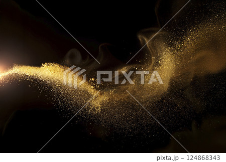 金色の金粉が舞う 金色の金粉が舞う 124868343