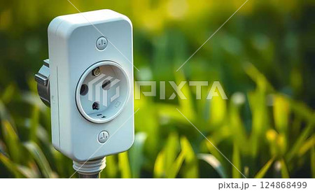 smart phone with green grass 124868499