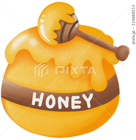 Honey and Flowers Clipart PNG Cute Honey Jar and Floral Elements for Sublimation and Crafts Hand Drawn Honey Bee Theme Clipart Set 124868513