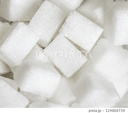 White Sugar cubes White Sugar cubes 124868739