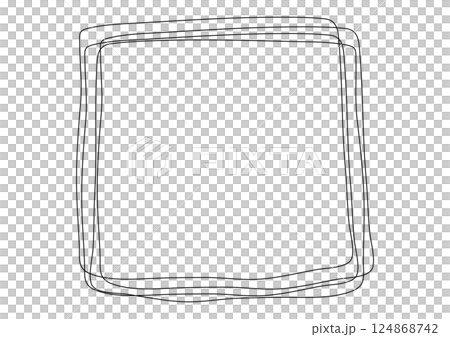 Black simple hand drawn overlapping frame background Black simple hand drawn overlapping frame background 124868742