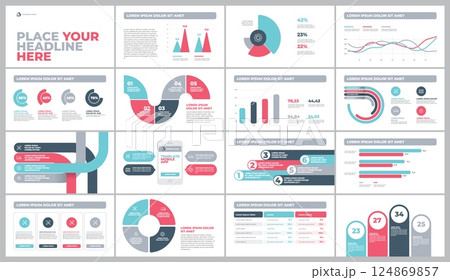 Presentation Template design with infographic 124869857