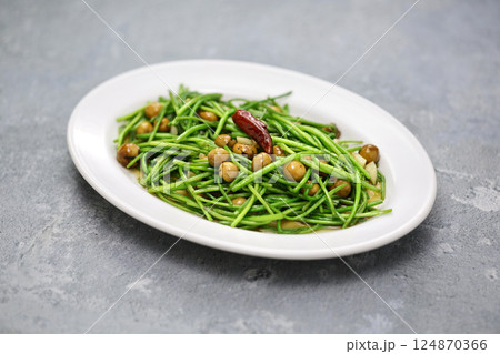 破布子炒水蓮 124870366