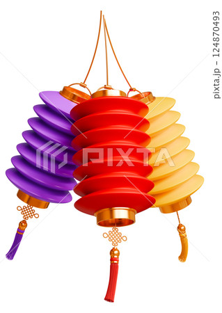 Chinese Traditional Paper Lanterns 124870493