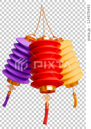 Chinese Traditional Paper Lanterns 124870493