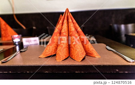 German Reserved sign label on the table of restaurant in an Germany city German Reserved sign label on the table of restaurant in an Germany city 124870516