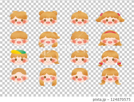 Brown haired boy and girl Brown haired boy and girl 124870575