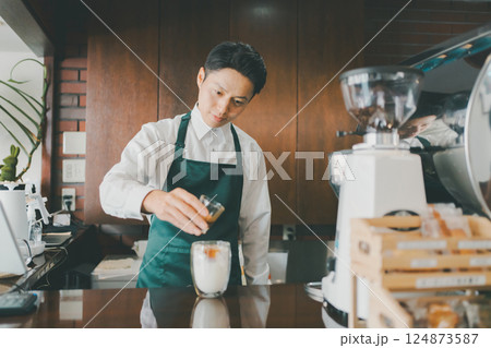 coffee shop coffee shop 124873587