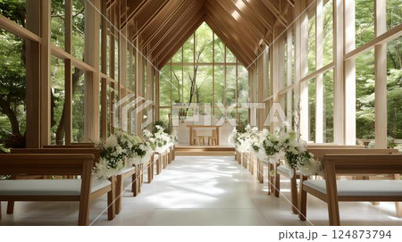 森の中の結婚式場 森の中の結婚式場 124873794