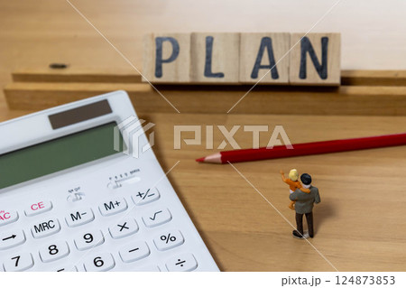 文字ブロック PLAN 人生プラン 文字ブロック PLAN 人生プラン 124873853