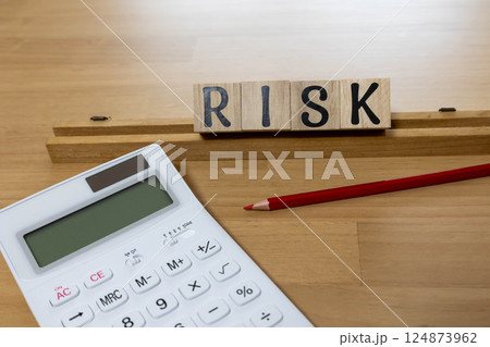文字ブロック RISK リスク 文字ブロック RISK リスク 124873962