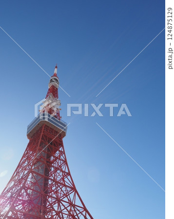 青空と東京タワー 124875129