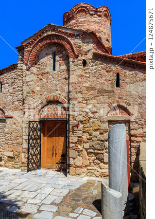 Church of St. John the Baptist in the old town of Nessebar, Bulgaria. UNESCO World Heritage Site 124875671