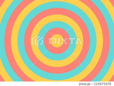 同心円のイメージ背景、円形ストライプ、渦巻き 124875876