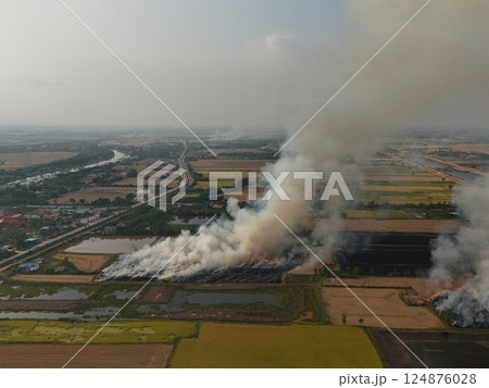 Climate change, Agriculture burning release carbon Climate change, Agriculture burning release carbon 124876028