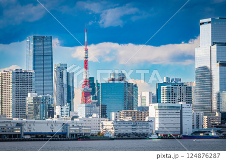 東京　快晴のお台場 124876287