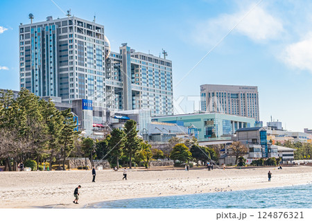 東京 快晴のお台場 東京 快晴のお台場 124876321