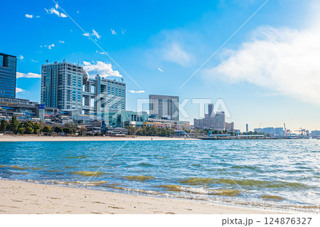 東京　快晴のお台場 124876327
