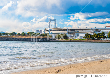 東京　快晴のお台場 124876332