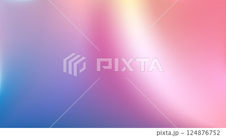 Light pink gradient iridescent background. Rainbow colored 124876752