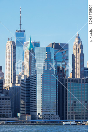 The New York Manhattan skyline The New York Manhattan skyline 124876904