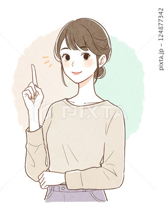 女性・女の子のイラスト素材 女性・女の子のイラスト素材 124877342