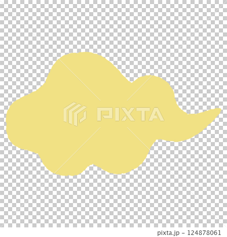 Simple and stylish fluffy hand-drawn speech bubbles 124878061