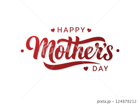 Happy Mother's Day - エレガントなカリグラフィ 124878212