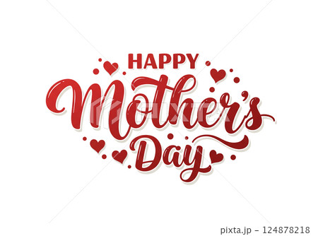 Happy Mother's Day - エレガントなカリグラフィ Happy Mother's Day - エレガントなカリグラフィ 124878218