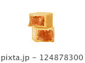 パイナップルケーキ 切り口 スリット 124878300