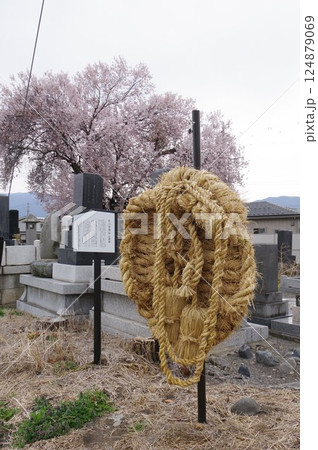 信州　松本　無形文化財　両島のお八日念仏と足半草履　大きなわらじで疫病神退散 124879069