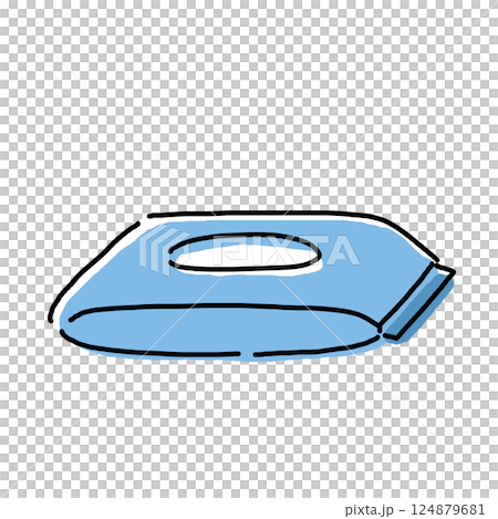 Wet wipes, clean, disinfectant 124879681