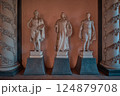 San Diego, California, USA- November 4 2004: Panama-California Sculpture Court in Casa del Prado courtyard in Balboa park A hidden courtyard houses early 20th-century plaster masterpieces. 124879708