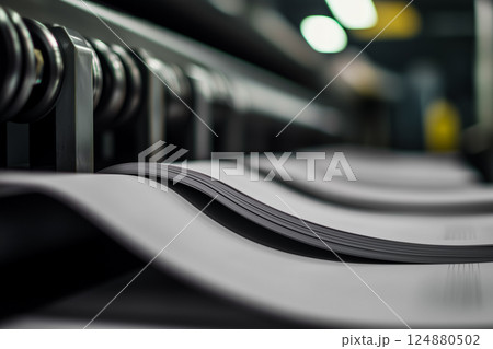 商業印刷プロセスの高解像度画像 124880502