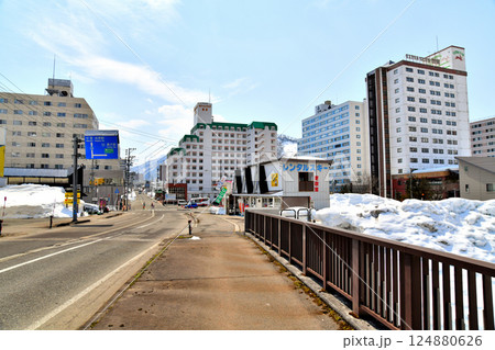 岩原スキー場周辺の町並み(新潟県湯沢町)【2025.3】 124880626