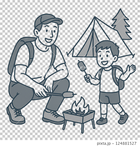 露營家庭 露營家庭 124881527