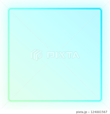 Neon frame for your design in blue color Neon frame for your design in blue color 124881567