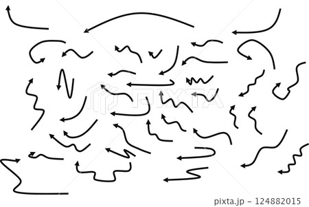 矢印のイラストセット 124882015