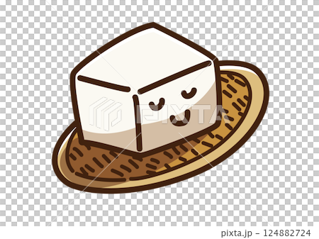Tofu cute character Tofu cute character 124882724