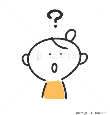 はてなマークと考える女性・疑問 124883162