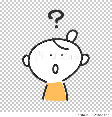 はてなマークと考える女性・疑問 124883162